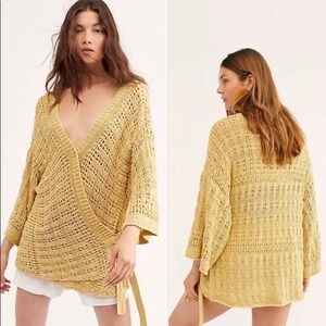 Free People Your Embrace Wrap‎ Knit Cardigan Medium